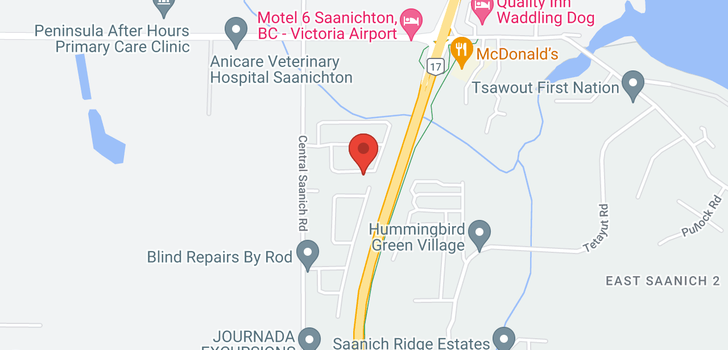 map of 94-7701 Central Saanich Rd